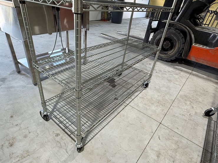 #49820-•-unused-trinity-6-tier-stainless-steel-rolling-shelf-image-7