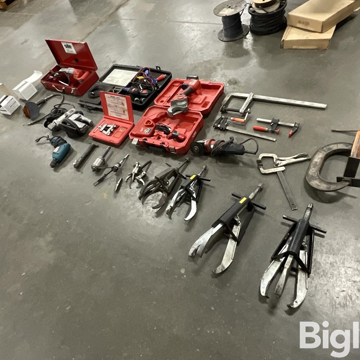 Milwaukee / CPS / Cummins Cordless Shear, 1/2” Angle Drill, Grinders & Pulley Pullers