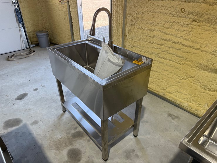 #49816-•-unused-trinity-36"-stainless-steel-sink-image-1