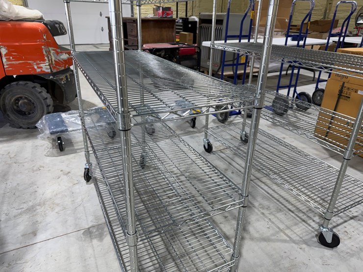 #49822-•-unused-trinity-6-tier-stainless-steel-rolling-shelf-image-7
