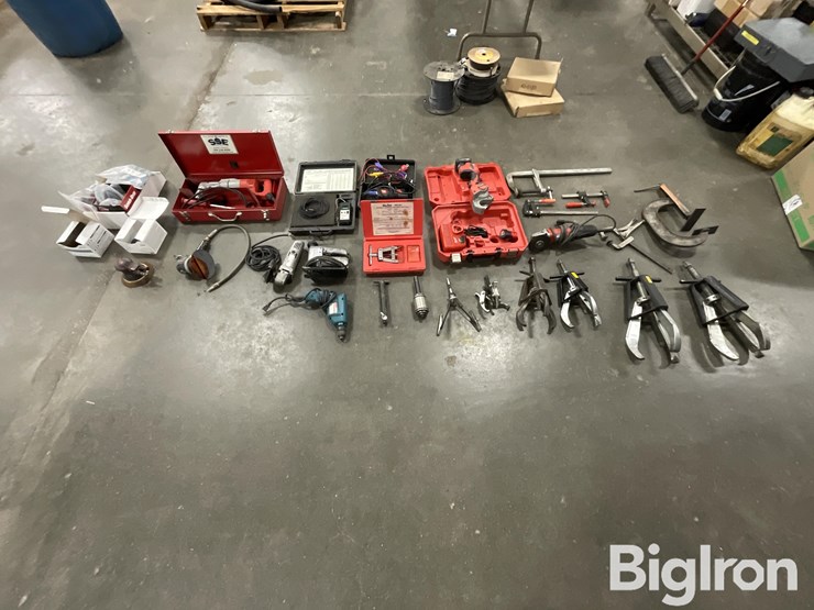 milwaukee-/-cps-/-cummins-cordless-shear,-1/2”-angle-drill,-grinders-&-pulley-pullers-image-2