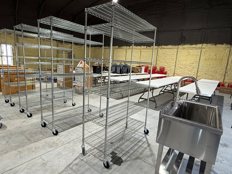 #49820-•-unused-trinity-6-tier-stainless-steel-rolling-shelf-image-3