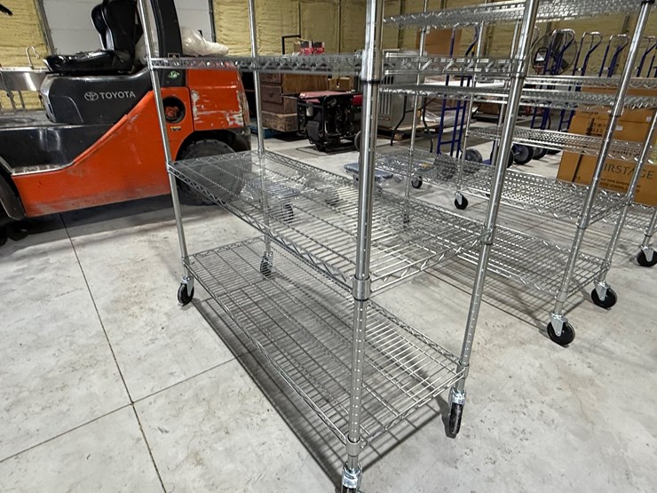 #49821-•-unused-trinity-6-tier-stainless-steel-rolling-shelf-image-8
