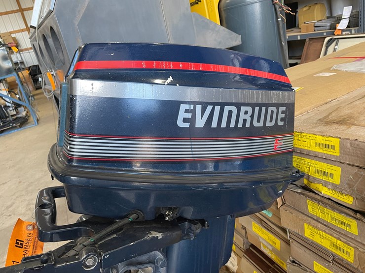 #2951-•-1988-evinrude-25hp-short-shaft-tiller-outboard-motor-image-7