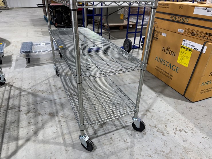 #49823-•-unused-trinity-6-tier-stainless-steel-rolling-shelf-image-6