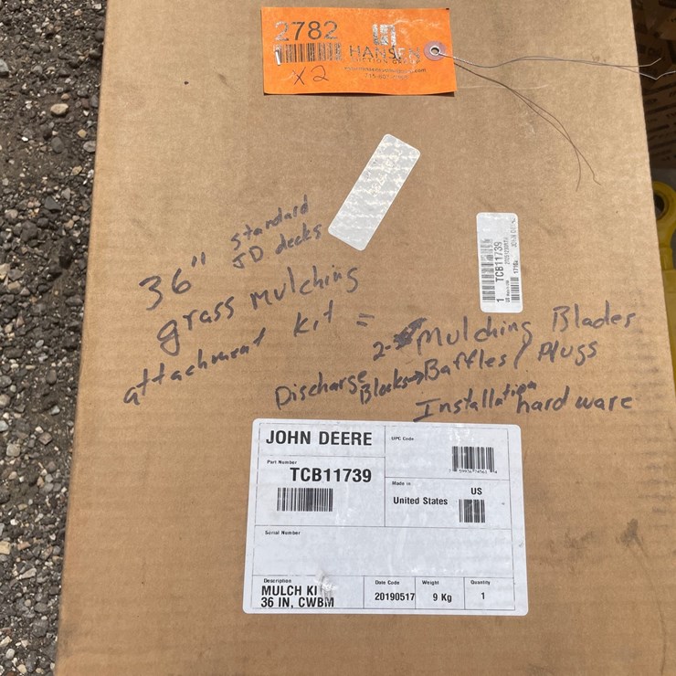 #2782 • (2) John Deere Grass Mulching Kits