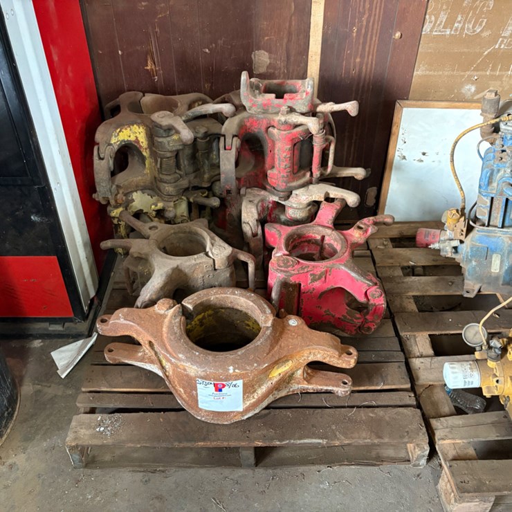 (7x$) (6) assorted size 150-ton DP elevators & (1) 8-1/2” side door casing elevator