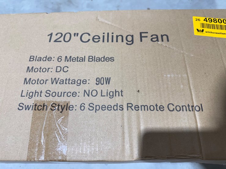 #49800-•-unused-titan-air-120"-ceiling-fan-image-5