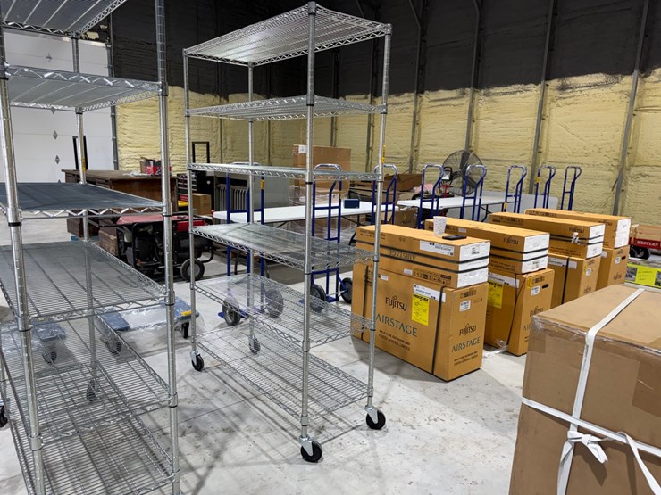#49823-•-unused-trinity-6-tier-stainless-steel-rolling-shelf-image-4