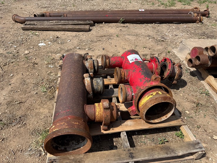 (2)-8”x4”-mud-pump-in-subs-&-(4)-10’-12’l-4”-fig-100-flow-iron-image-1