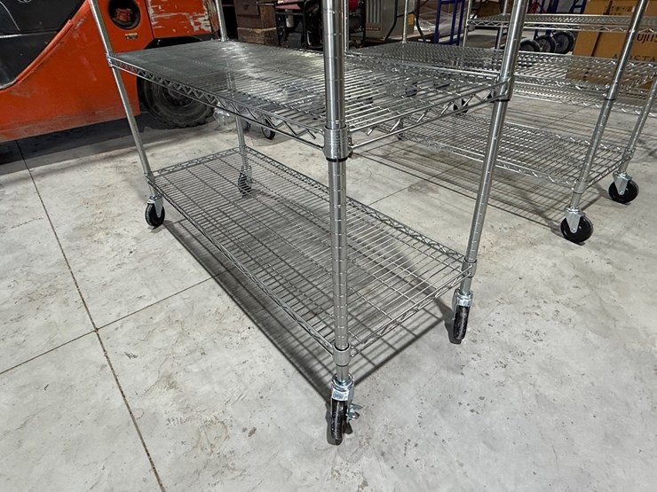 #49821-•-unused-trinity-6-tier-stainless-steel-rolling-shelf-image-7