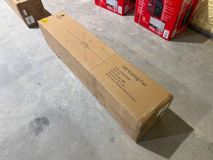 #49799-•-unused-titan-air-120"-ceiling-fan-image-1