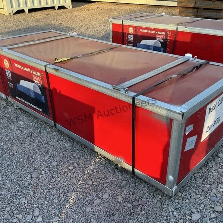 20FT X 40FT X 6.5FT TALL CONTAINER ROOF SHELTER
