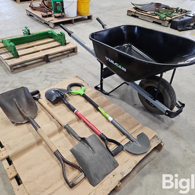 Shovels And Wheel Barrow