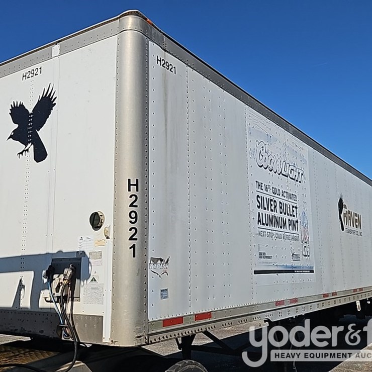 2011 Wabash 42' Tandem Axle Dry Van Trailer, 68,000lb GVWR
