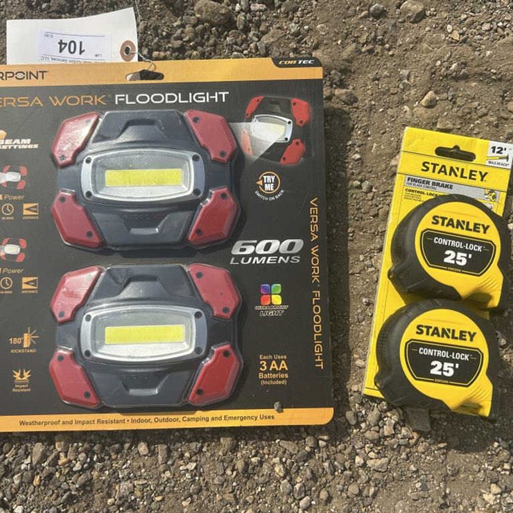 #104 • 2-Pack Versa Work Floodlight & 2-Pack Stanley