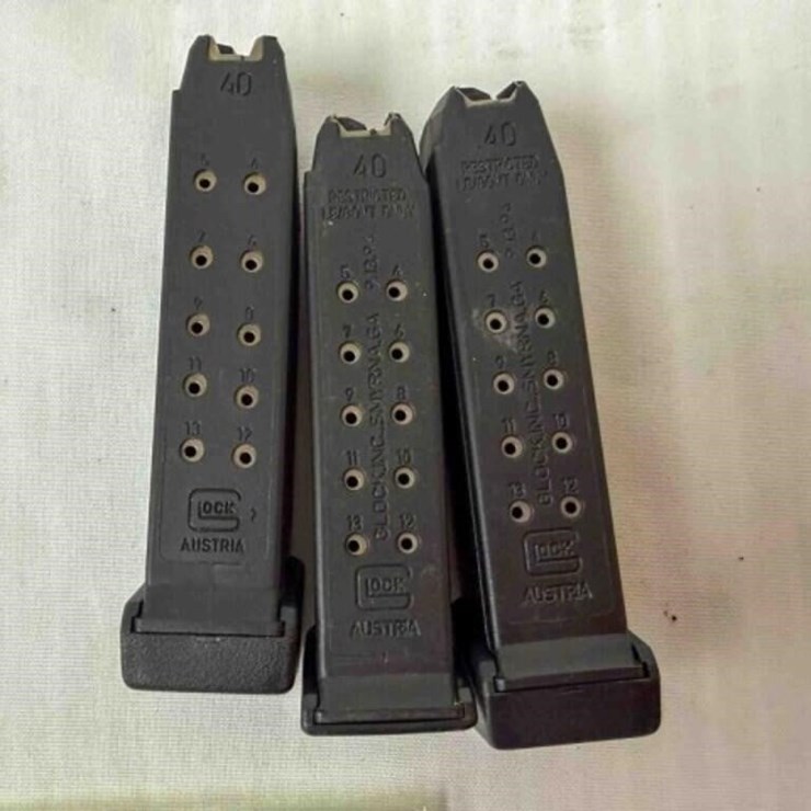3-.40 cal Glock magazines