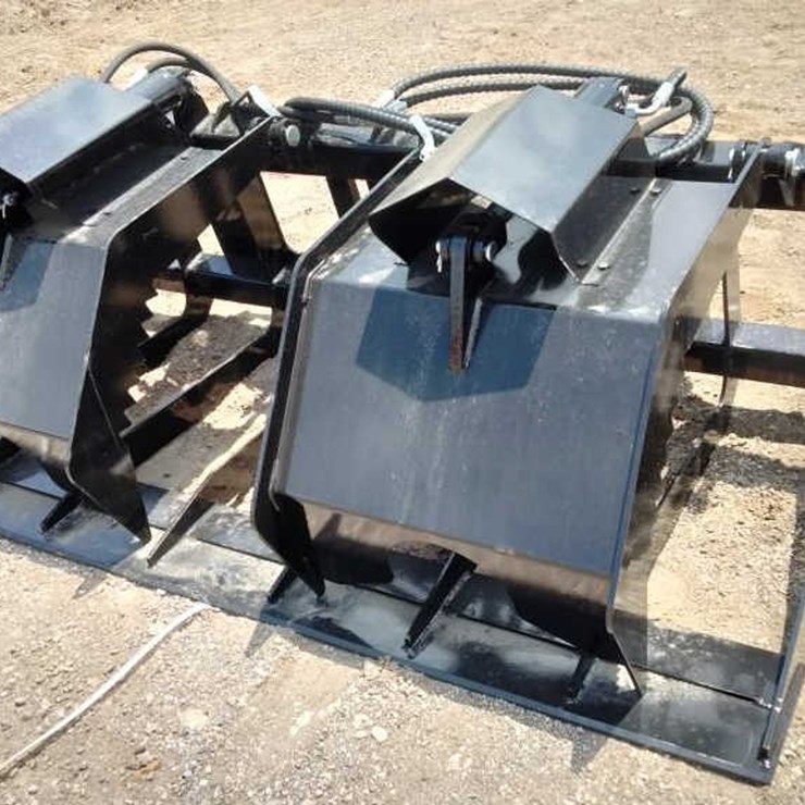 #141 • Skid Steer Hydraulic Hollow Wood Grapple