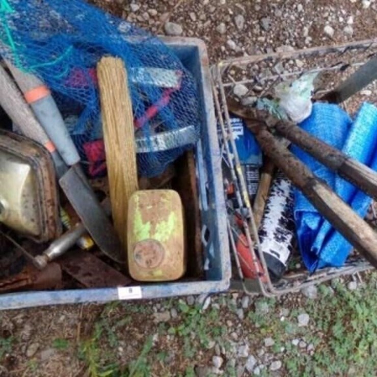 2 Boxes, Misc. Tools, Vise Grips, Garden Tools