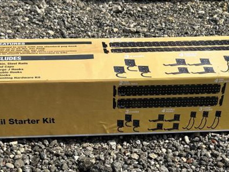 #114-•-klutch-16-piece-garage-storage-rail-starter-kit-image-1