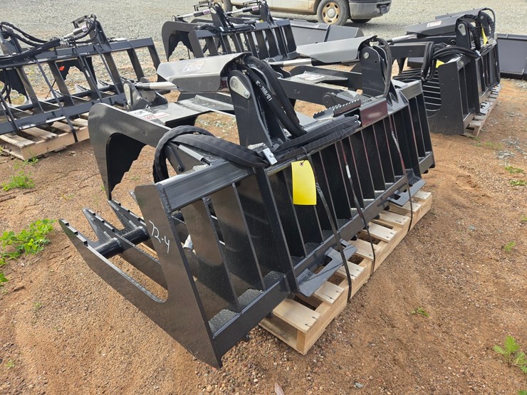 #6005-•-approx.-72"-unused-stout-hd72-4-skid-steer-brush-grapple-bucket-image-2