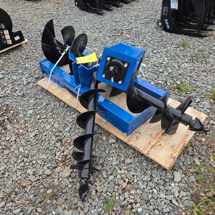 #6151 • Unused Future Skid Steer Auger Attachment W/3 Bits