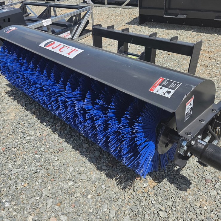 #6202 • Approx. 72" Unused JCT Skid Steer Sweeper Attachment