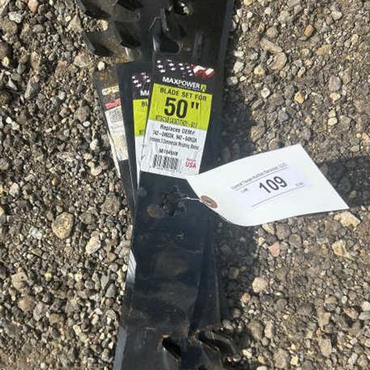 #109 • (3) 50" Blade Set for MTD / Cub Cadet / Troy-Bilt