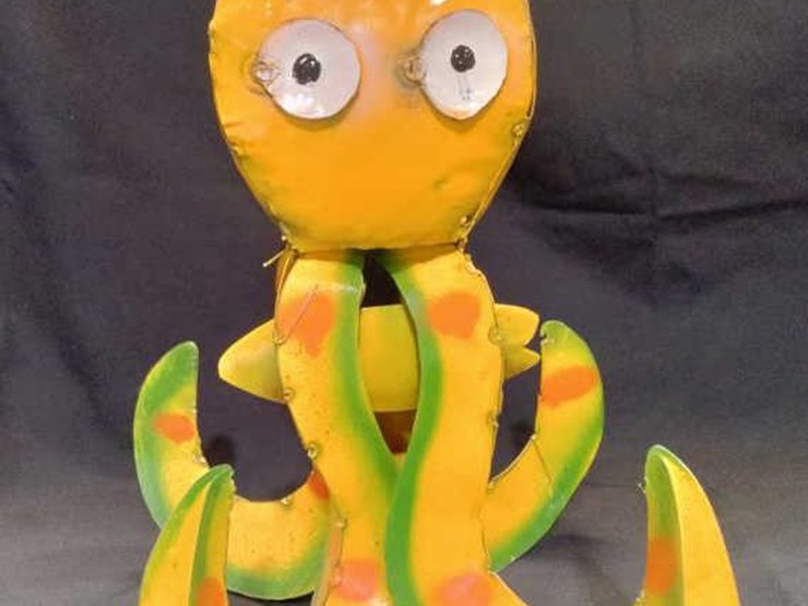 #28-•-metal-yard-art---yellow-octopus-image-2