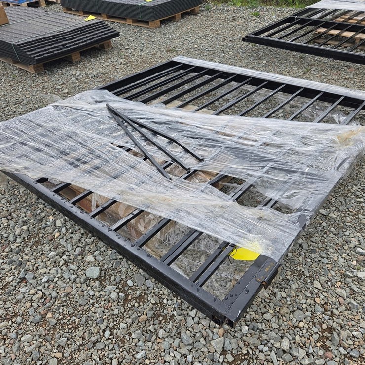 #6121 • Approx. 14' Unused Bi-Parting Gate Set