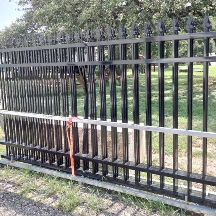 #15 • (3) Wrought Iron Fence Panels