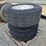 #6464-•-(2)-445/50r22.5-tires-w/-aluminum-rims-image-1