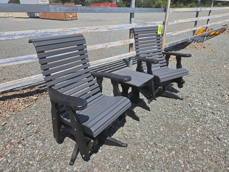 #5999-•-pair-of-outdoor-rollback-gliders-w/-table-image-4