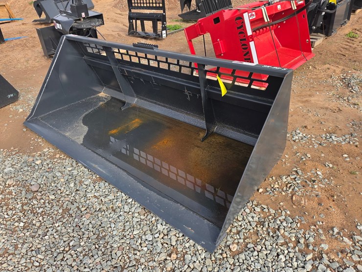 #6008-•-approx.-96"-unused-stout-skid-steer-snow-bucket-image-1