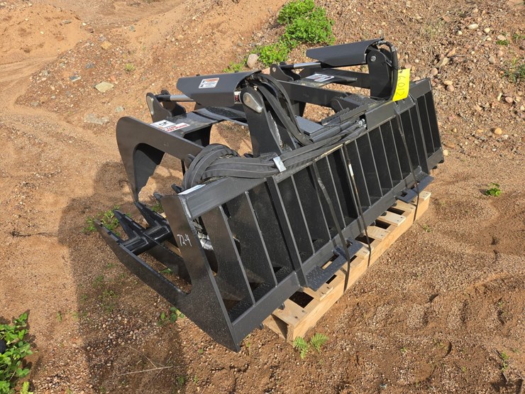 #6012-•-approx.-72"-unused-stout-hd72-4-skid-steer-brush-grapple-bucket-image-2