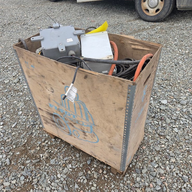 #6039 • Box Of Misc. Electrical Boxes And Wires