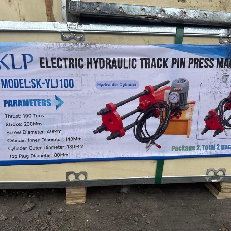 New SKLP Co Electric Hydraulic Track Pin Press Model SK-YLJ100