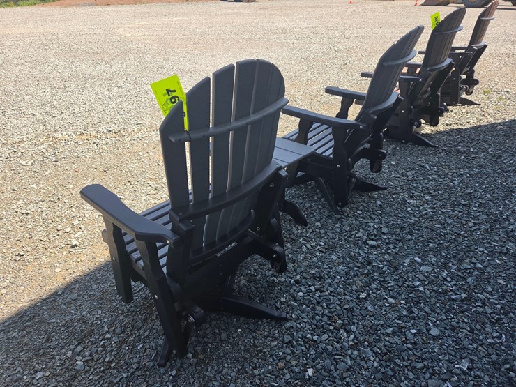 #5997-•-pair-of-outdoor-fanback-gliders-w/-table-image-2