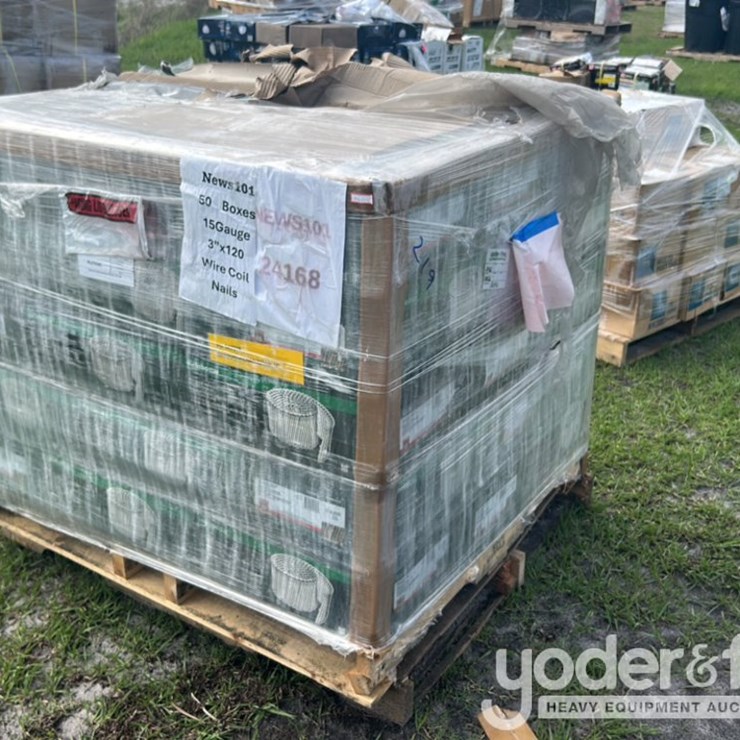 50 Boxes 15 Gauge 3”x120 wire coil nails