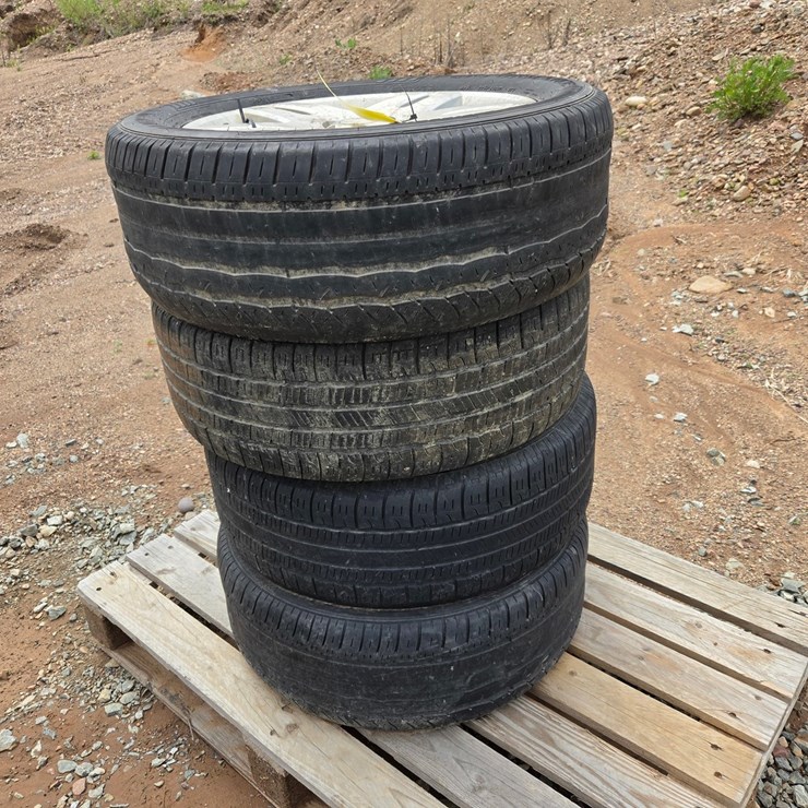 #6035 • (4) Douglas Performance 225/55R17 Tires W/ Aluminum Rims