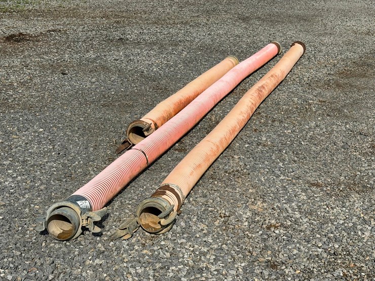 #4027-•-3-sections-of-heavy-duty-industrial-hose-w/-bauer-hose-fittings-image-1