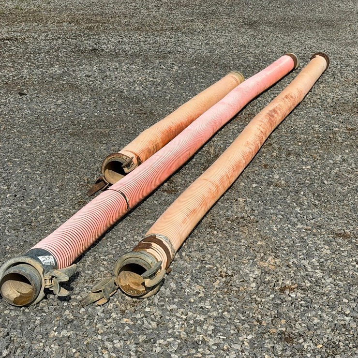 #4027 • 3 Sections Of Heavy Duty Industrial Hose W/ Bauer Hose Fittings