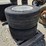 #6464-•-(2)-445/50r22.5-tires-w/-aluminum-rims-image-2