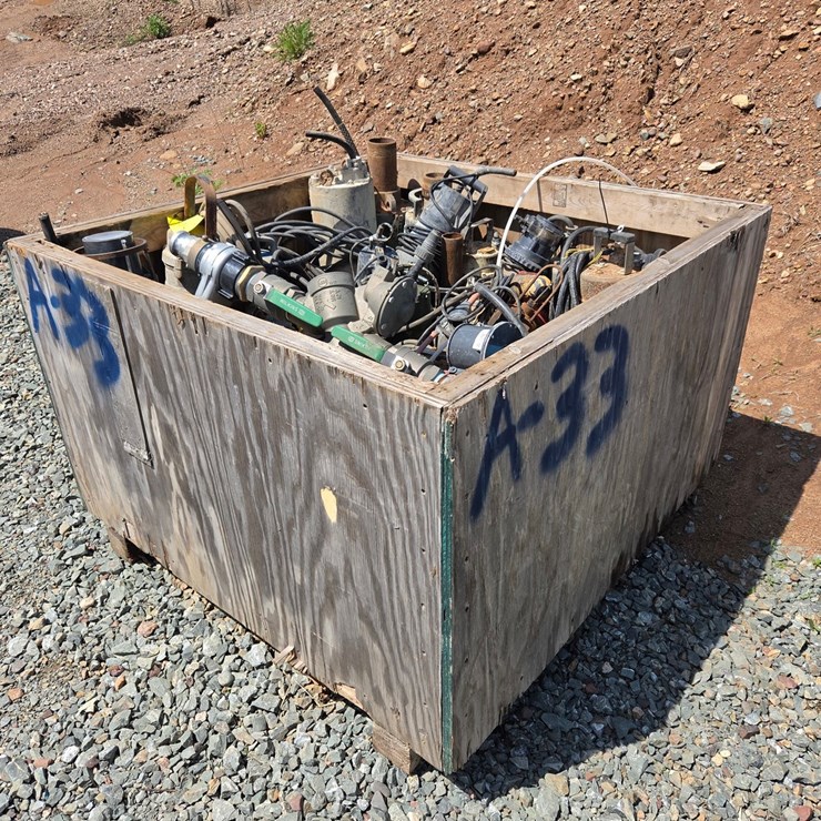 #6027 • Crate Of Pumps