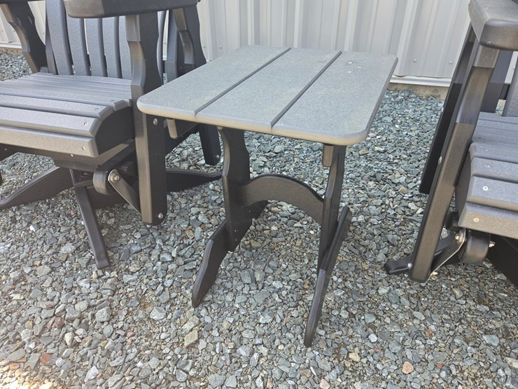 #5997-•-pair-of-outdoor-fanback-gliders-w/-table-image-7