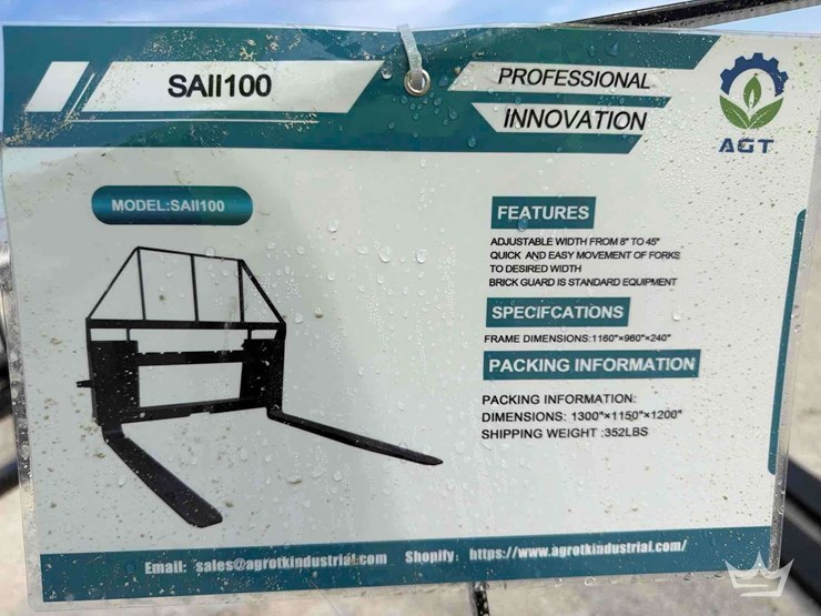 2026-agt-saii100-4,000lb.-48in.-forks-and-frame-skid-steer-attachment-image-1