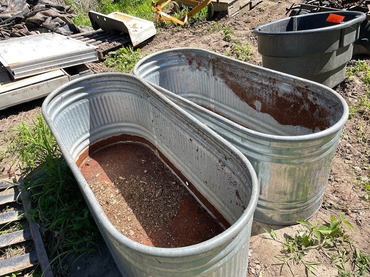 #7132-•-(2)-galvanized-water-tubs-image-2