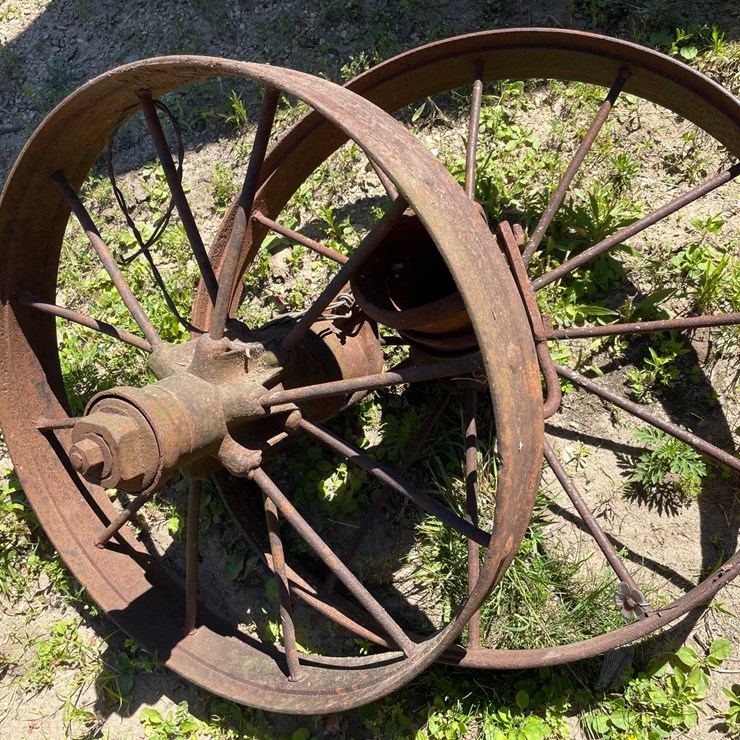 #7153 • (4) Vintage Steel Wheels