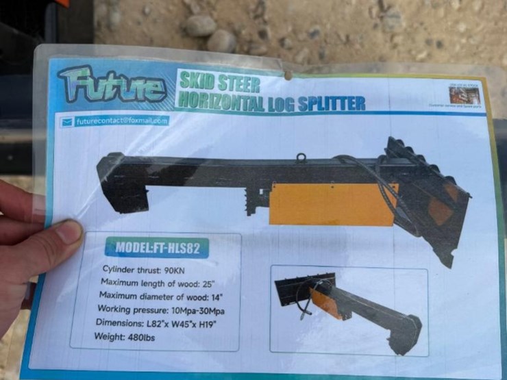 new-ft-hls82-skid-steer-log-splitter-2026-model,-hydraulic,-43"-stroke-image-4