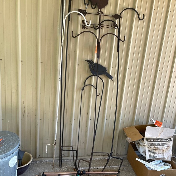#7180 • Metal Flower Pot Hangers and Lawn Sprinklers